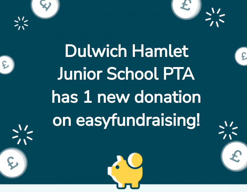 Your cause had 1 new donation this week!